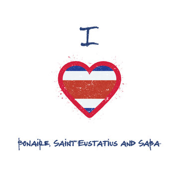 I love Bonaire, Saint Eustatius and Saba  t-shirt design. Bonair