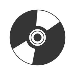 Music and technology icon in black and white , vector illustration graphic design.