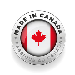 Made in Canada button