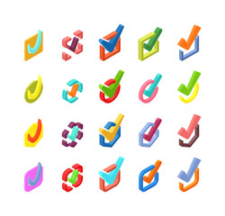 Check box vector icons vector set. Check vote icons vote mark sign choice yes symbol. Correct design check vote icons check mark right agreement voting form. Button question choose success graphic.