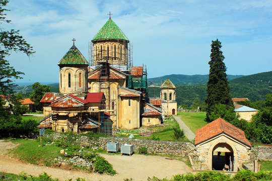 Medieval Gelati academy and monastery near Kutaisi, Georgia. UNESCO world heritage site