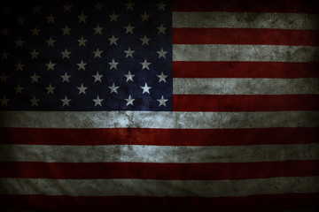 Grungy American flag