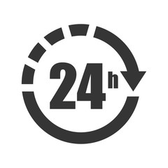 Time and clock isolated flat icon, vector illustration graphic design.