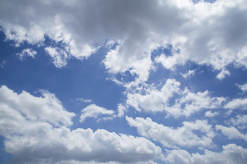The vast blue sky and clouds sky