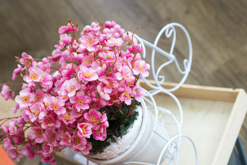 Flowers for the wedding ceremony. Beautiful decoration