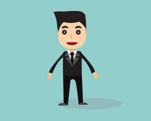 Business man cartoon vector.