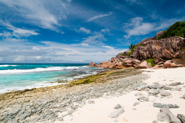 Tropical beach. The Seychelles