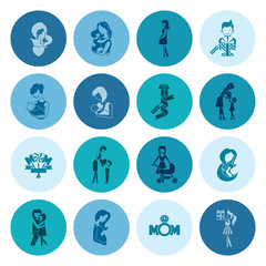 Happy Mothers Day Icons