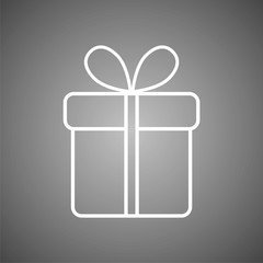 Gift box line icon