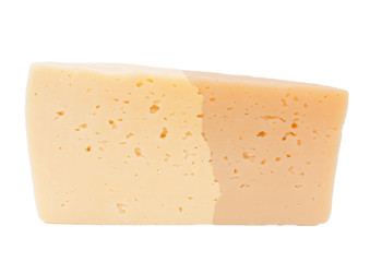 cheese on a white background