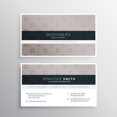 elegant dots pattern business card template