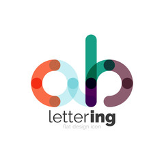 Letter logo business icon