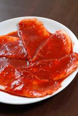 Beef sliced korean bbq