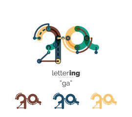 Alphabet letter font logo business icon
