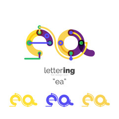Alphabet letter font logo business icon