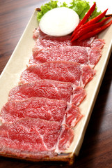 Beef sliced korean bbq
