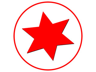 Obraz premium Red Star