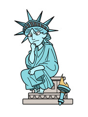 自由の女神-考える