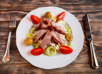 Tasty Salad with meat