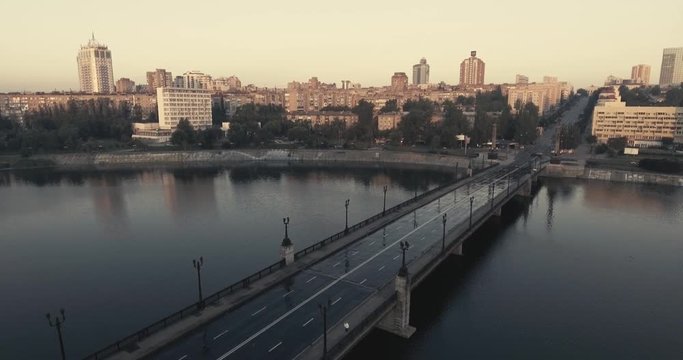donetsk city bringe down town flight