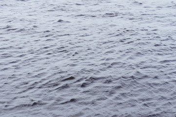 Gray water with ripples