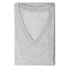Grey T-shirt isolated on White Background