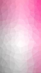 Fototapeta premium Geometric tile mosaic with pink and gray triangles. Abstract polygonal and low poly pattern background. Ideal for screen HD wallpaper on smartphone or other works and design.