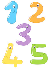 numeri cartoon 1