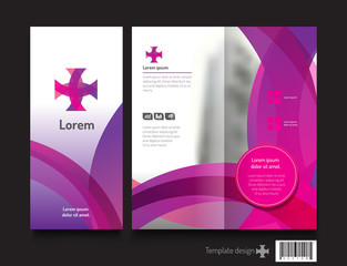 brochure template design. suitable use for business and medical