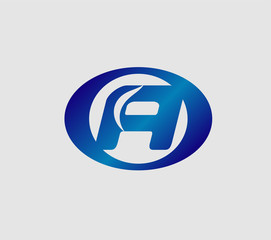 Letter a logo icon design template elements
