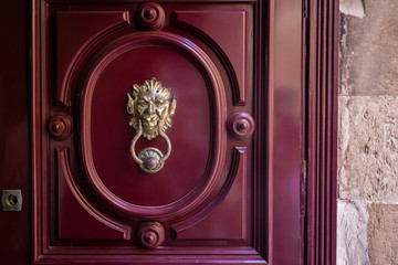 Knocker at the door in Malta