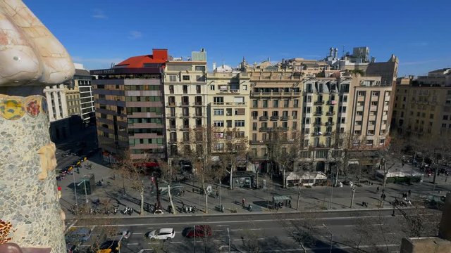  Barcelona Street traffic - top View