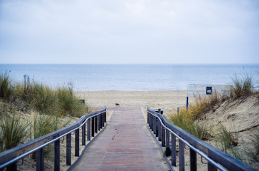 Fototapeta na wymiar Rerik Steg path to beach and sea