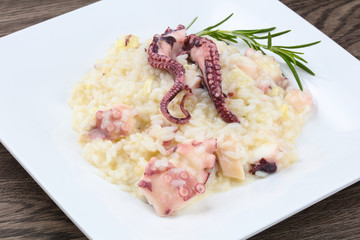 Risotto with octopus