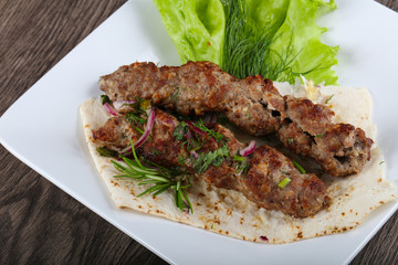 Lamb kebab