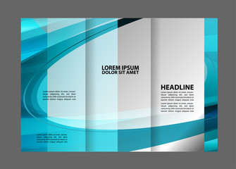 Brochure design template. Abstract background. for business, education, advertisement. Trifold booklet editable printable vector illustration
