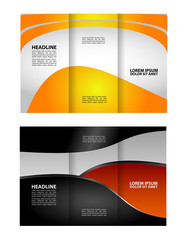 Multipurpose Tri-fold Brochure and Catalog Vector Design

