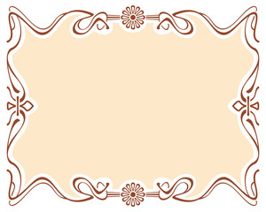 Abstract elegant frame. Design element for advertisements, logo, banners, labels, prints, posters, web, presentation, invitations, weddings, greeting cards, albums. Vector clip art.