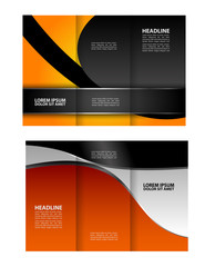 Custom tri-fold brochure template Works great for either the inside or outside of the brochure.
