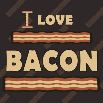 Vector Illustration of bacon