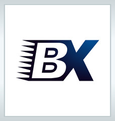 BX Two letter composition for initial, logo or signature