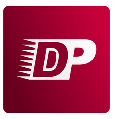 DP Two letter composition for initial, logo or signature