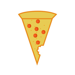 Vector Illustration of pizza slice
