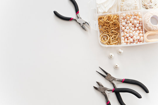 making of handmade jewelry. bead making accessories