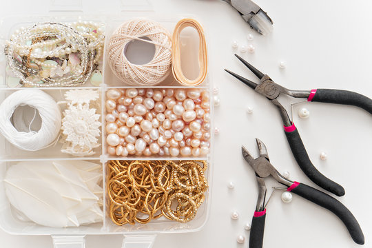 making of handmade jewelry. bead making accessories