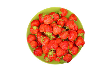 Strawberry on plate
