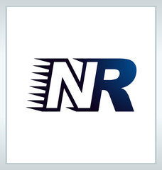 NR Two letter composition for initial, logo or signature