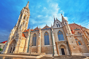 St. Matthias Church in Budapest. One of the main temple in Hunga