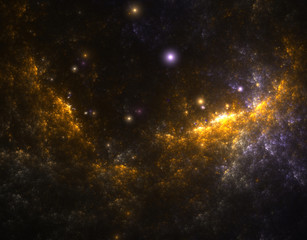 Fantasy abstract colorful wallpaper. Fantasy colorful illustration of the nebula