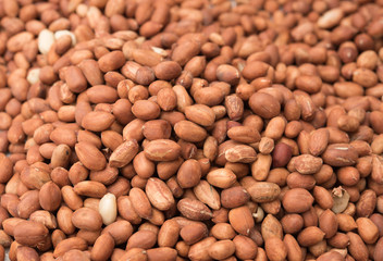 closeup pile peanut seed for background 